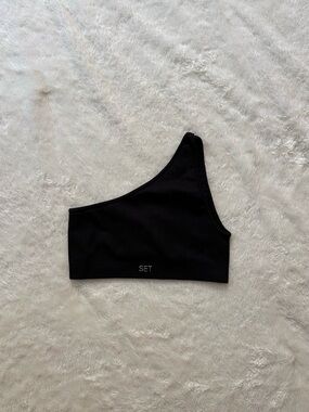 SET active one shoulder sports bra